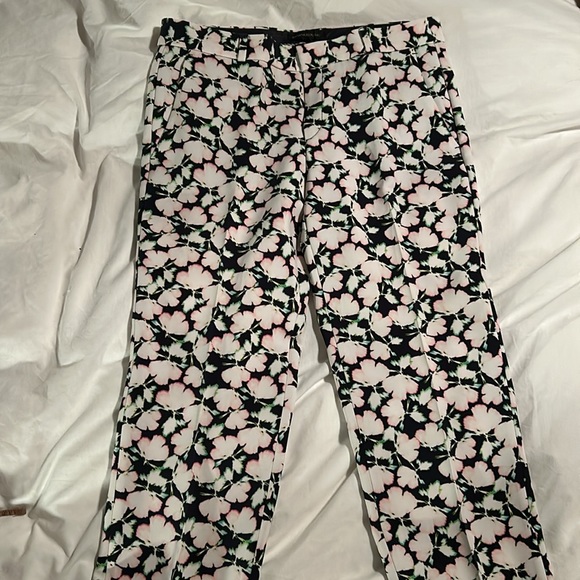 Banana Republic Avery Straight Pants Floral Size 6 - Picture 3 of 5